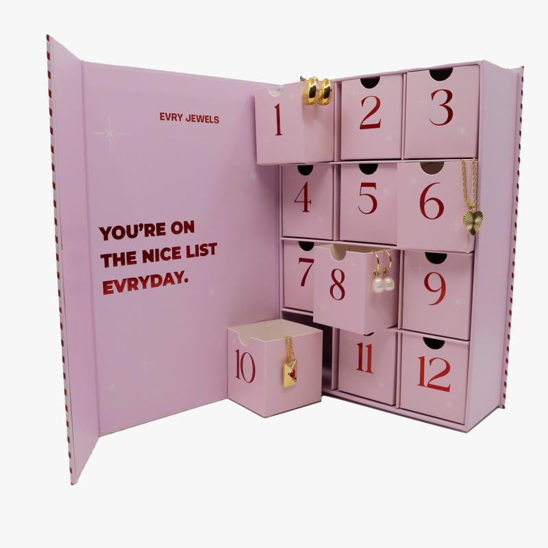 EVRY JEWELS Women'S 12 Days of Sparkle Advent Calendar